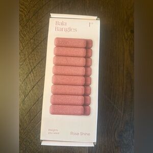 Bala Pink Rose Shine Shimmer Wrist Weights 1LB